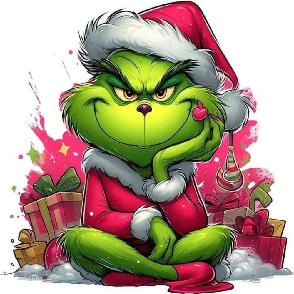 Grinch lapsize cozy throw bright printed design Festive holiday charm. NWT